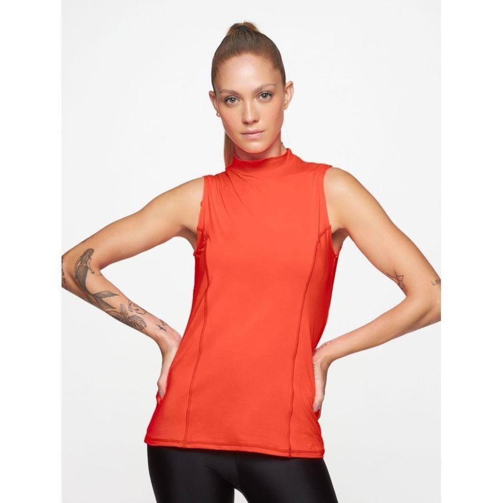 Imagem 2 do produto Camiseta Regata Body For Sure com Gola Alta U.V - Feminina