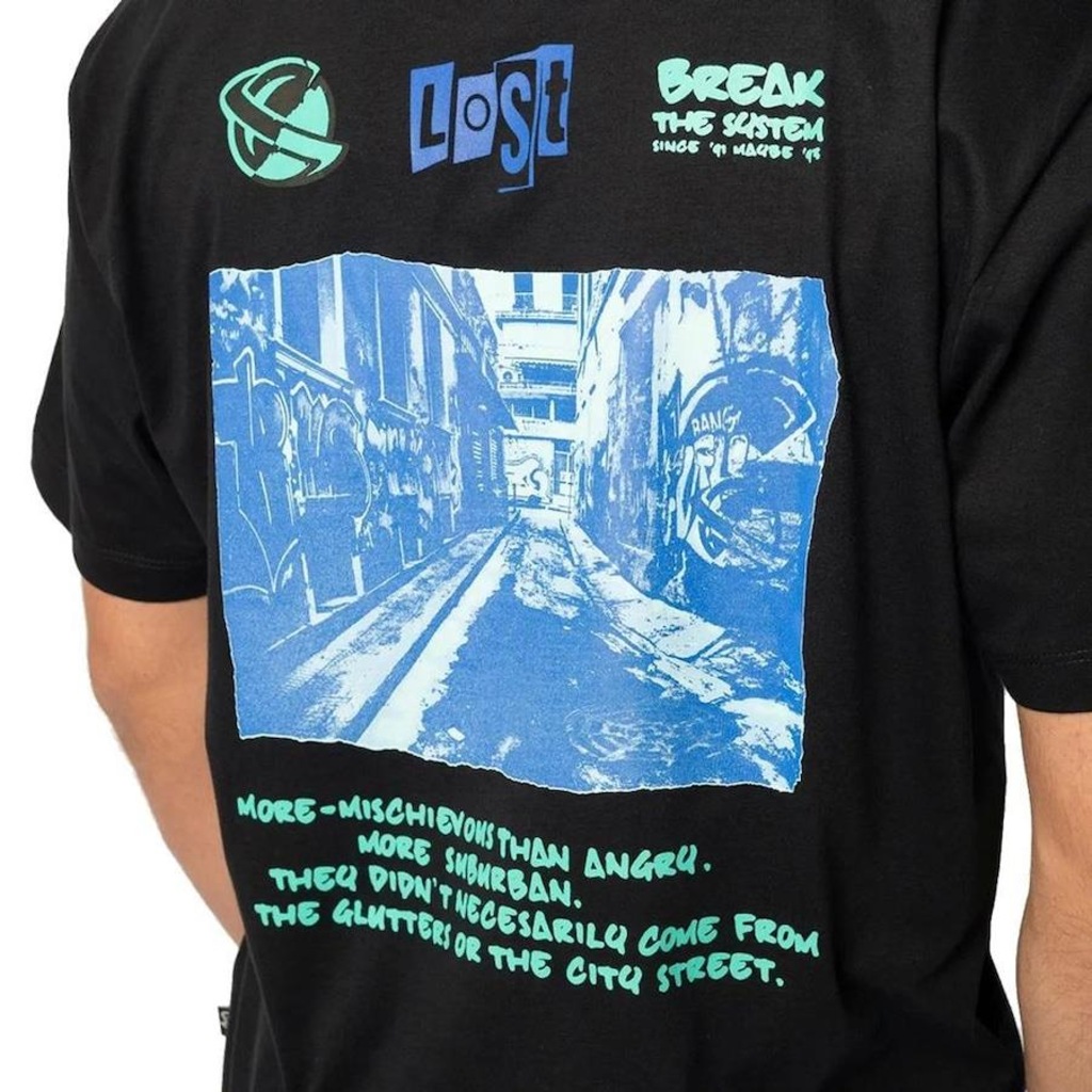 Imagem 2 do produto Camiseta Lost Barbed Wire Saturn Sm24 - Masculina