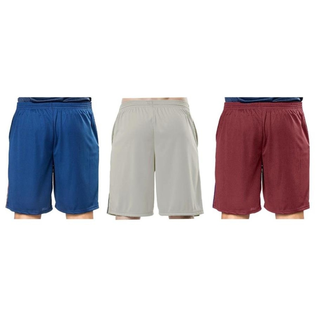 Imagem 2 do produto Kit Bermudas Elite Comfort - 3 Unidades - Masculina