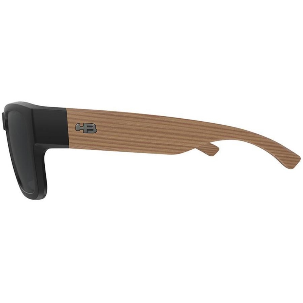 Imagem 2 do produto Óculos de Sol Unissex HB H-Bold M Bla/Dark Wood Gray