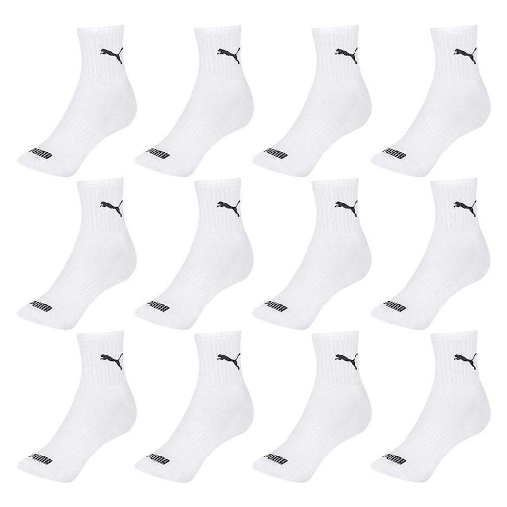 Imagem 2 do produto Kit Meia Cano Médio Puma Esportiva - 12 Pares - Feminino