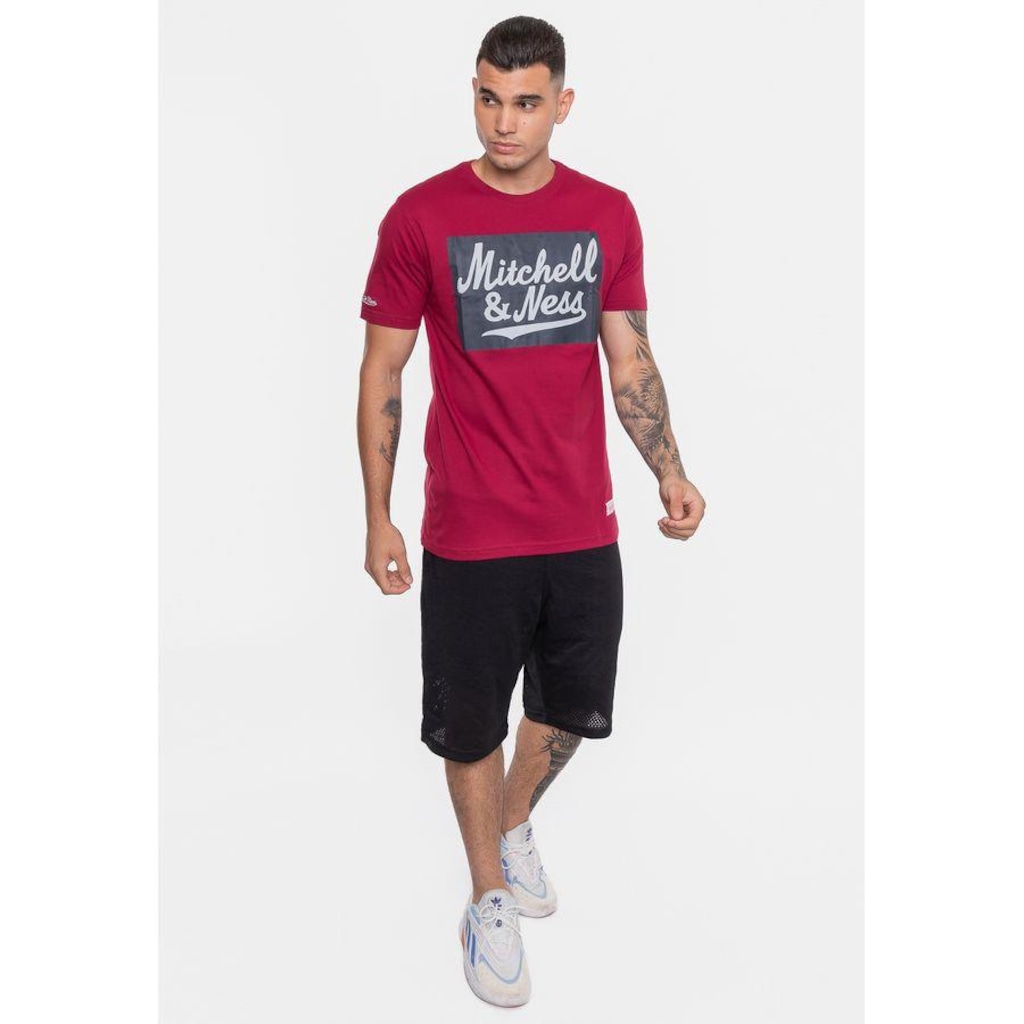 Imagem 5 do produto Camiseta Mitchell & Ness Masculina Estampada Bordo - Mitchell & Ness