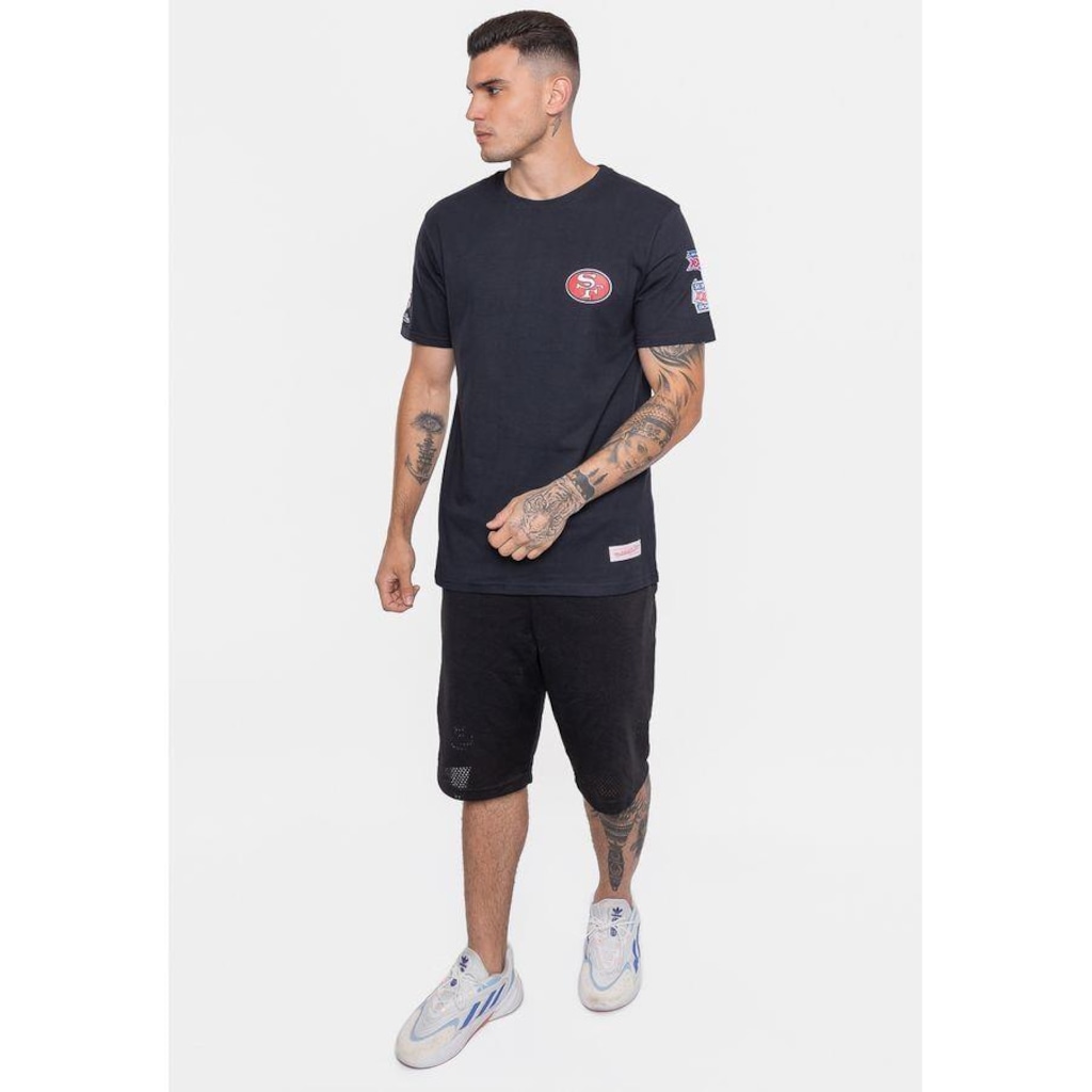 Imagem 3 do produto Camiseta Mitchell & Ness Masculina Superbowl Champ San Francisco 49Ers Preta - Mitchell & Ness