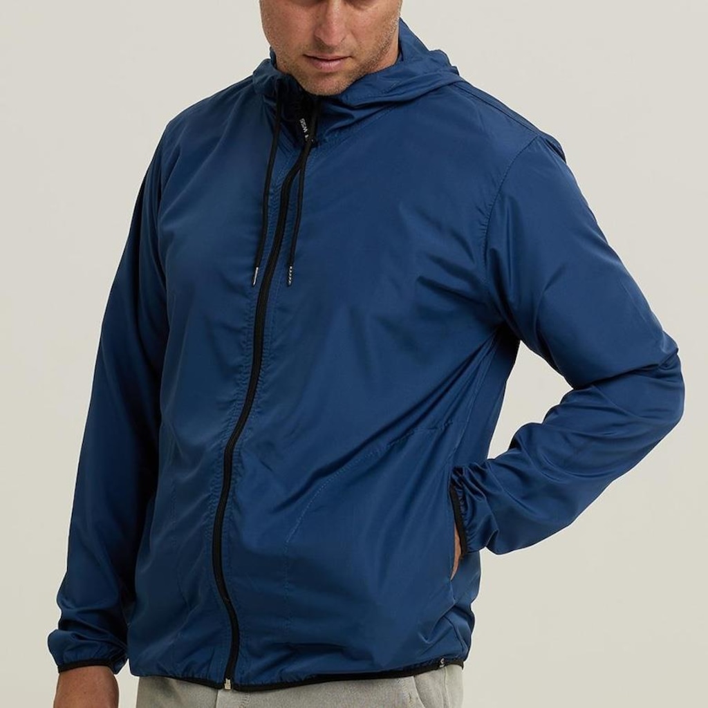 Imagem 3 do produto Jaqueta Corta Vento com Capuz Wss Brasil Basic - Masculina