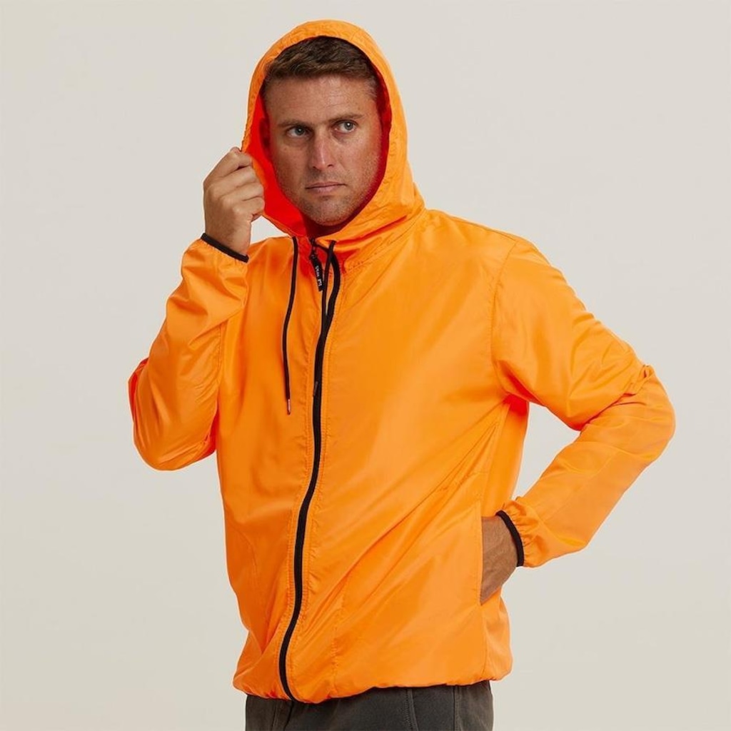 Imagem 4 do produto Jaqueta Corta Vento com Capuz Wss Brasil Basic - Masculina