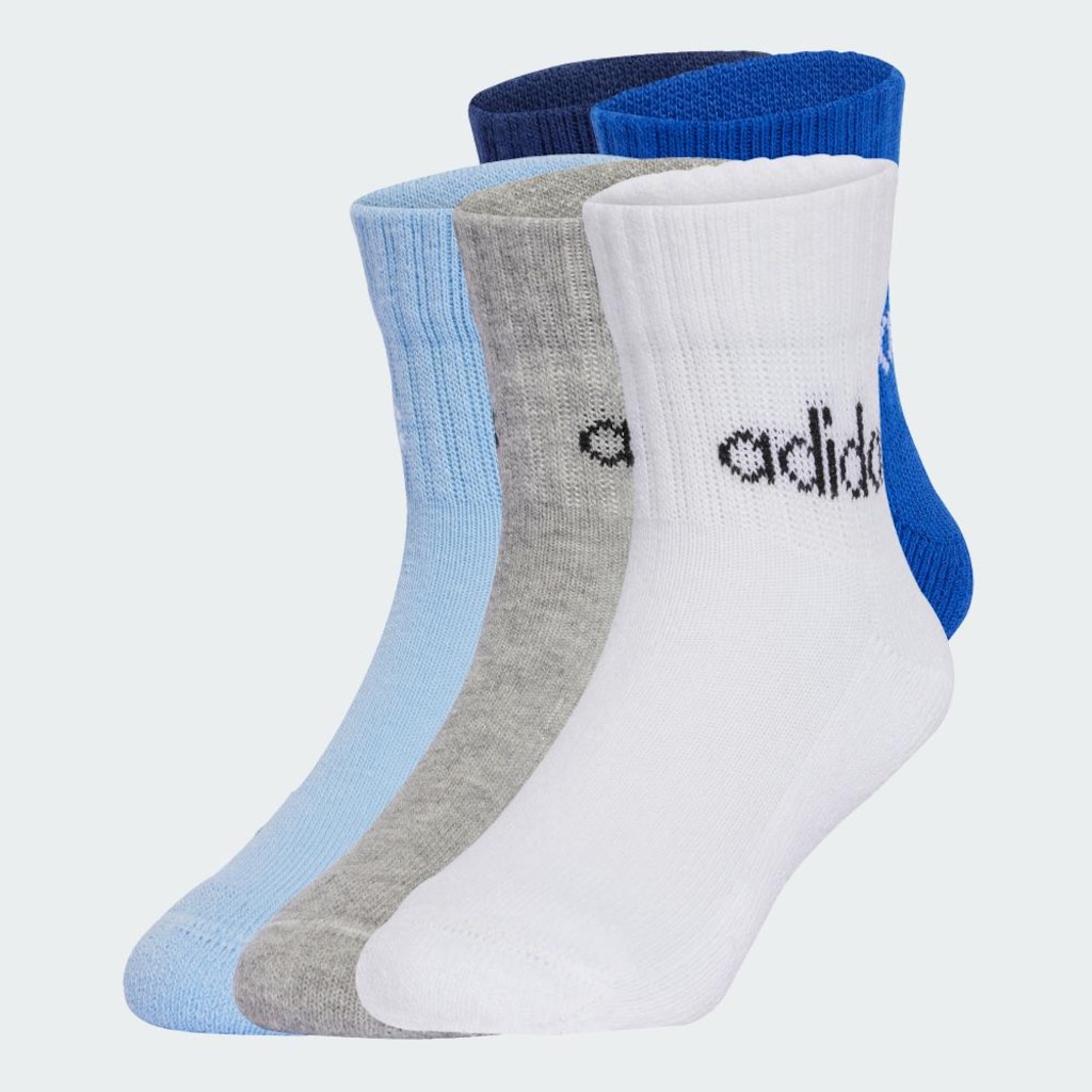 Imagem 2 do produto Kit Meias Cano Médio adidas Linear - 5 Pares - Infantil
