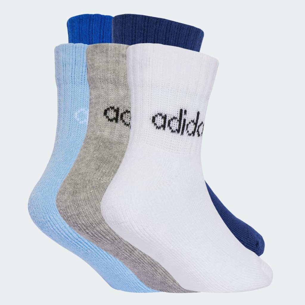 Imagem 3 do produto Kit Meias Cano Médio adidas Linear - 5 Pares - Infantil