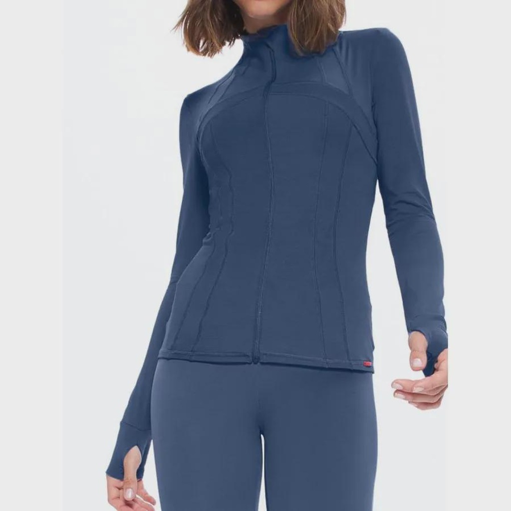 Imagem 1 do produto Jaqueta Sem Capuz Bodyforsure com Recortes Step - Feminina