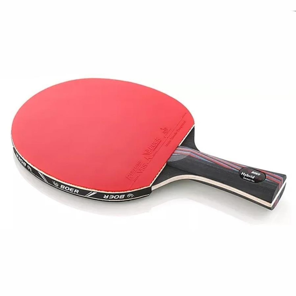 Imagem 2 do produto Kit Tênis de Mesa Boer 6.0 Series Carbon - 1 Raquete 6 Star Profissional + 1 Bag