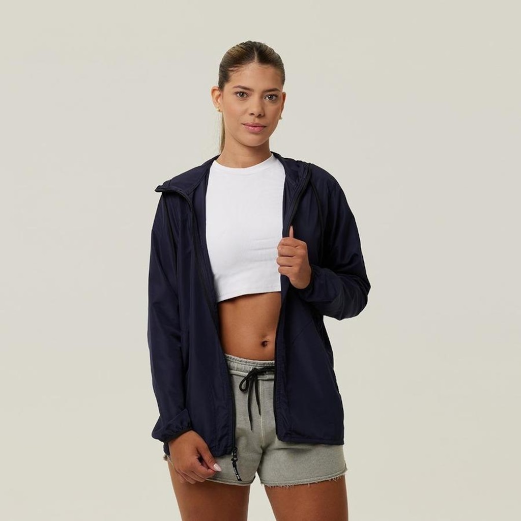 Imagem 3 do produto Jaqueta Corta Vento Impermeável com Capuz Wss Never Give Up! - Feminina