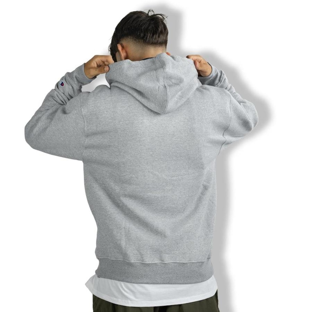 Imagem 2 do produto Blusão de Moletom com Capuz Champion Cang Logo Contour Script - Masculino