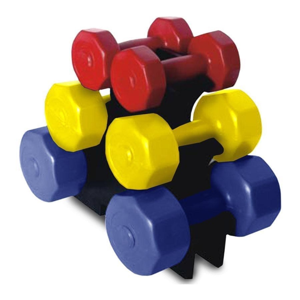 Imagem 2 do produto Torre de Halter Kikos Cement Kit de 1Kg a 3Kg