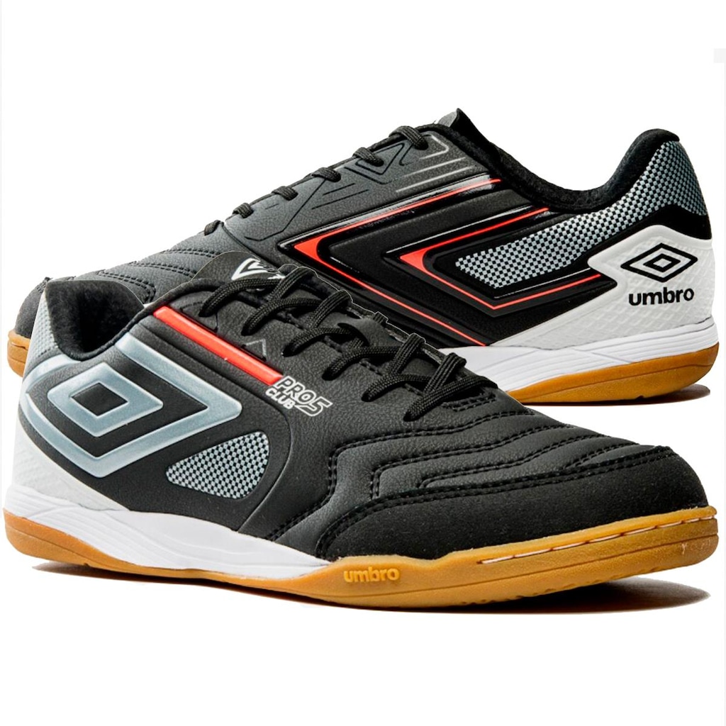 Imagem 2 do produto Kit Chuteira Futsal Umbro Pro 5 Bump Club + Meião - Adulto