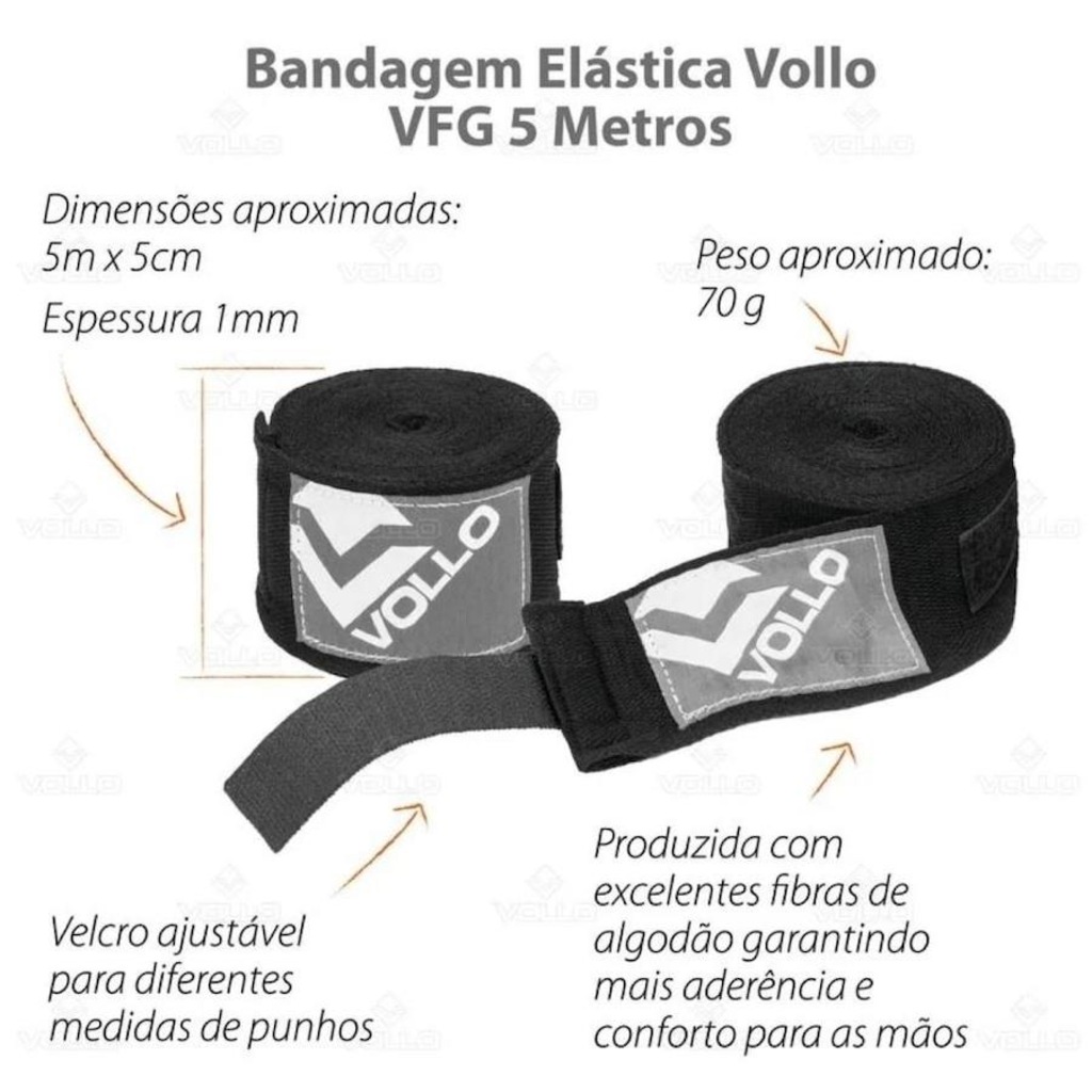 Imagem 3 do produto Bandagem Elástica Vollo - 5 Metros