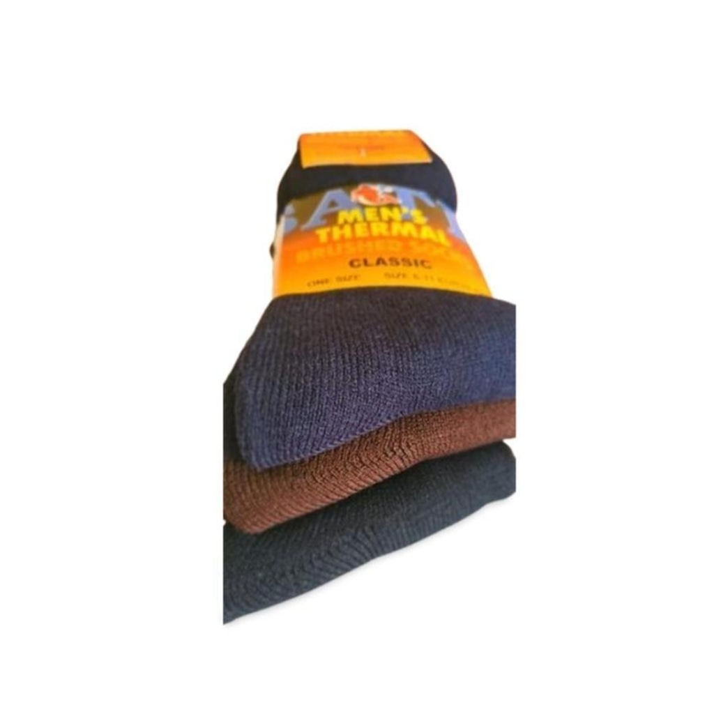 Imagem 2 do produto Meia Térmica Cano Alto Asatex Masculina Kit 3 Pares Frio Intenso