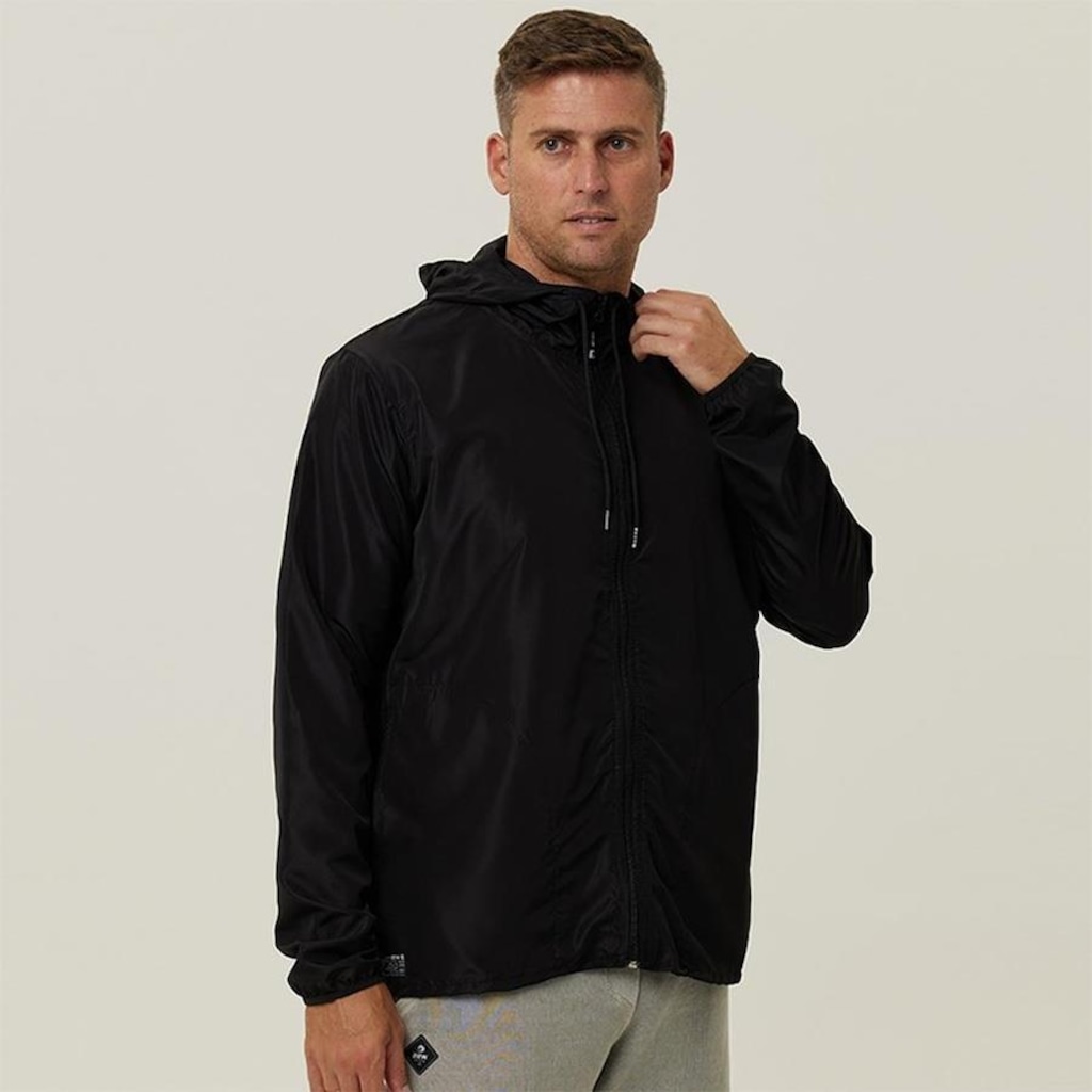 Imagem 2 do produto Jaqueta Corta Vento com Capuz WSS Brasil Impermeável Never Give Up! - Masculina