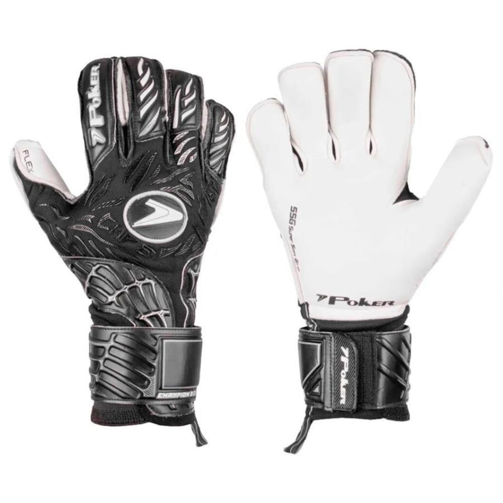 Imagem 2 do produto Luvas de Goleiro Poker Profissional Champion 8 Extended - Adulto
