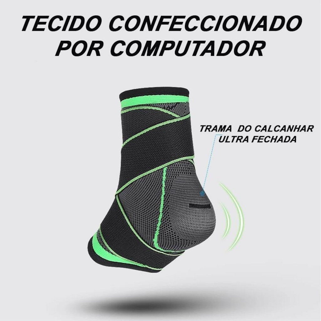 Imagem 2 do produto Tornozeleira Elástica Gold Sports com Tiras Ajustáveis