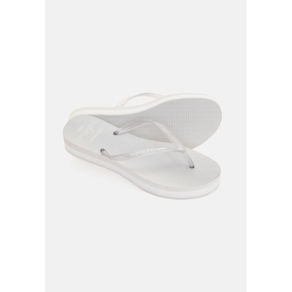 Imagem 3 do produto Chinelo Tropical Brasil Flatform Perolado Cristal com Glitter - Feminino