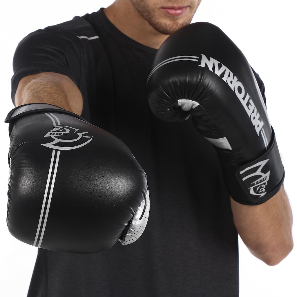 Imagem 3 do produto Kit de Luvas de Boxe e Muay Thai First Fx1 Pretorian + Bandagem + Bucal
