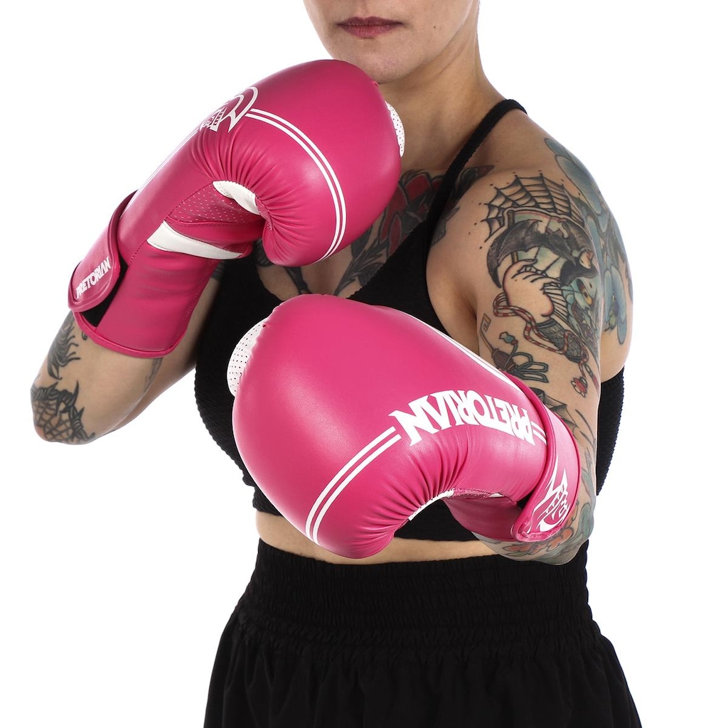 Imagem 3 do produto Kit de Luvas de Boxe e Muay Thai First Fx1 Pretorian + Bandagem + Bucal