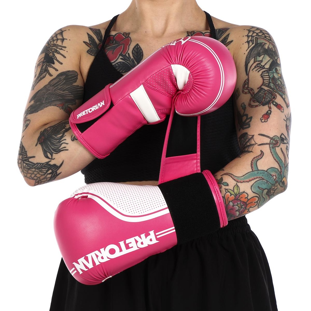 Imagem 4 do produto Kit de Luvas de Boxe e Muay Thai First Fx1 Pretorian + Bandagem + Bucal
