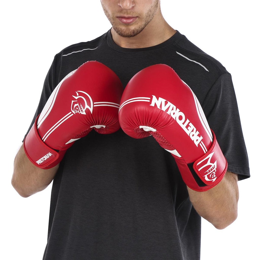 Imagem 2 do produto Kit de Luvas de Boxe e Muay Thai First Fx1 Pretorian + Bandagem + Bucal