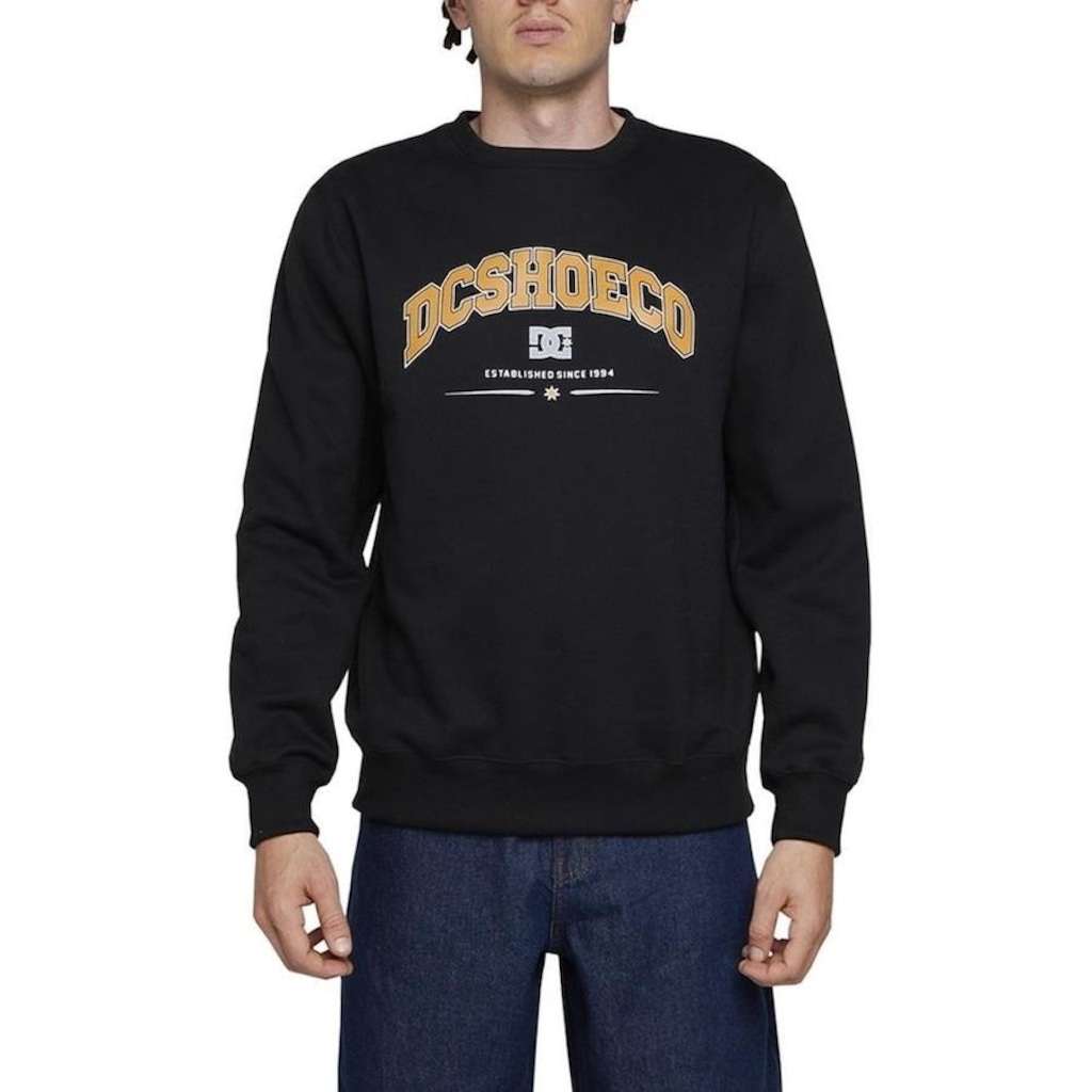 Imagem 3 do produto Blusão de Moletom sem Capuz Dc Shoes Careca Orientation Crew 280G Wt24 - Masculino