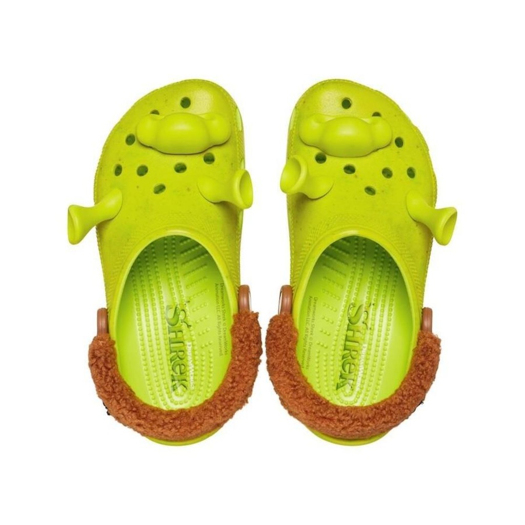 Imagem 5 do produto Sandália Crocs Shrek Classic Clog Infantil Lime Punch - Infantil