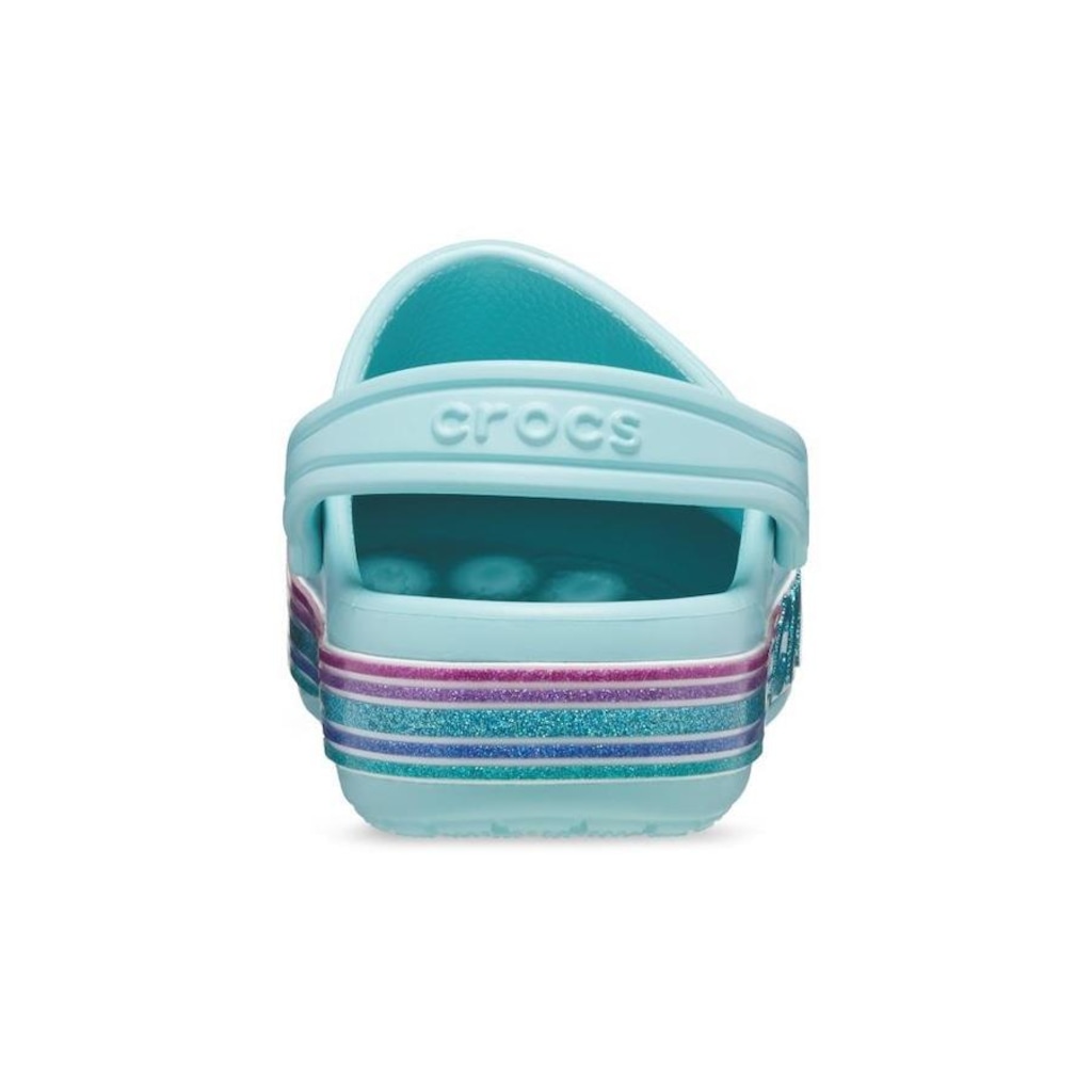Imagem 2 do produto Sandália Crocs Classic Rainbow Glitter Clog T Pure Water - Infantil