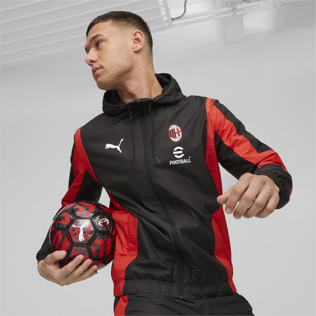 Imagem 3 do produto Puma Jaqueta Pré-Jogo Ac Milan Masculina Puma Puma Jaqueta Pré-Jogo Ac Milan Masculina