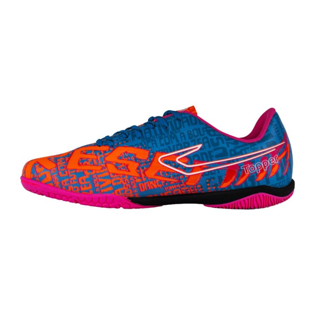 Imagem 5 do produto Kit Chuteira Futsal Topper Resenha + Meia - Adulto