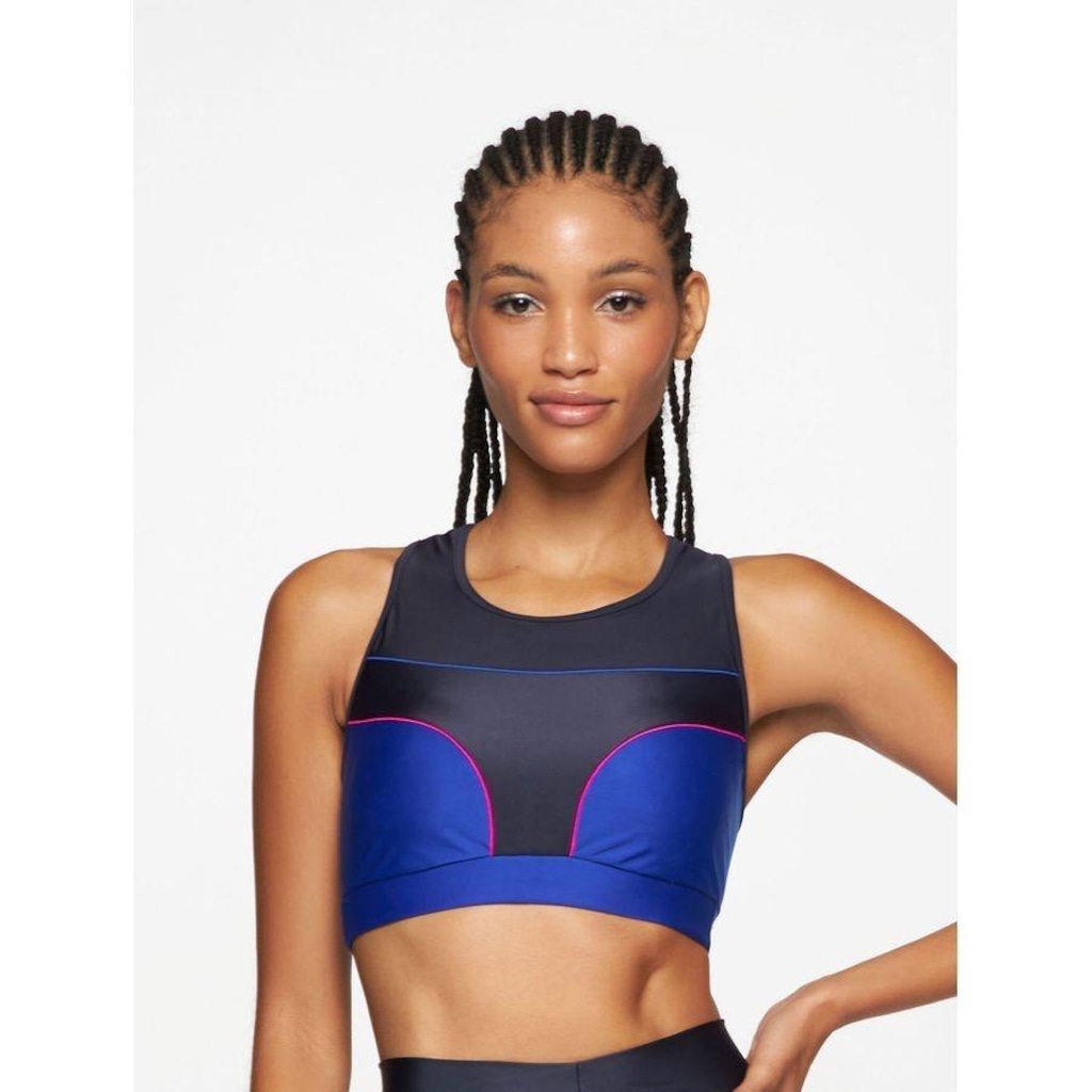 Imagem 1 do produto Top Fitness com Bojo Bodyforsure Nadador Liso Fly - Feminino