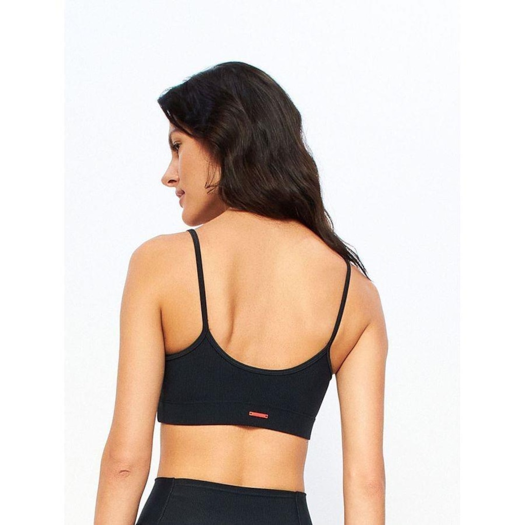 Imagem 3 do produto Top Fitness com Bojo Bodyforsure Alça Reta Textura Line - Feminino
