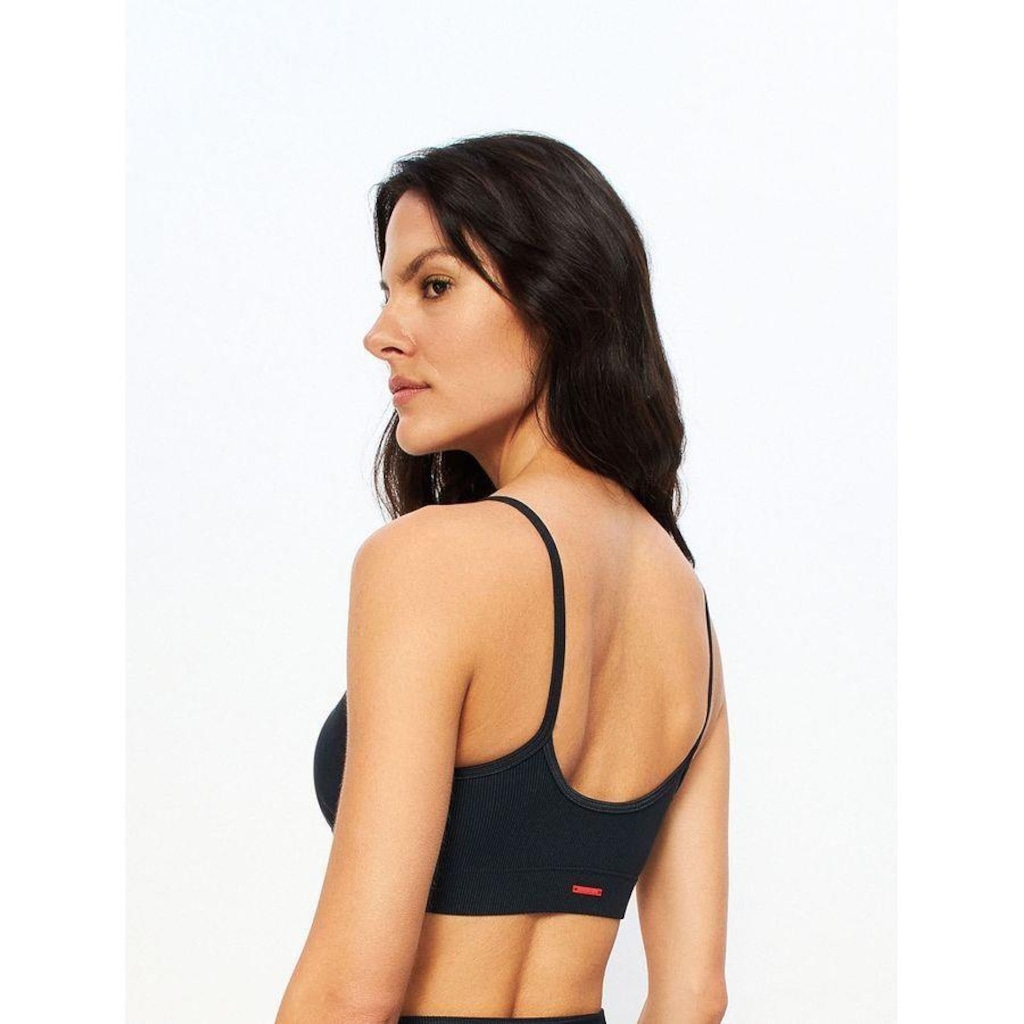 Imagem 4 do produto Top Fitness com Bojo Bodyforsure Alça Reta Textura Line - Feminino