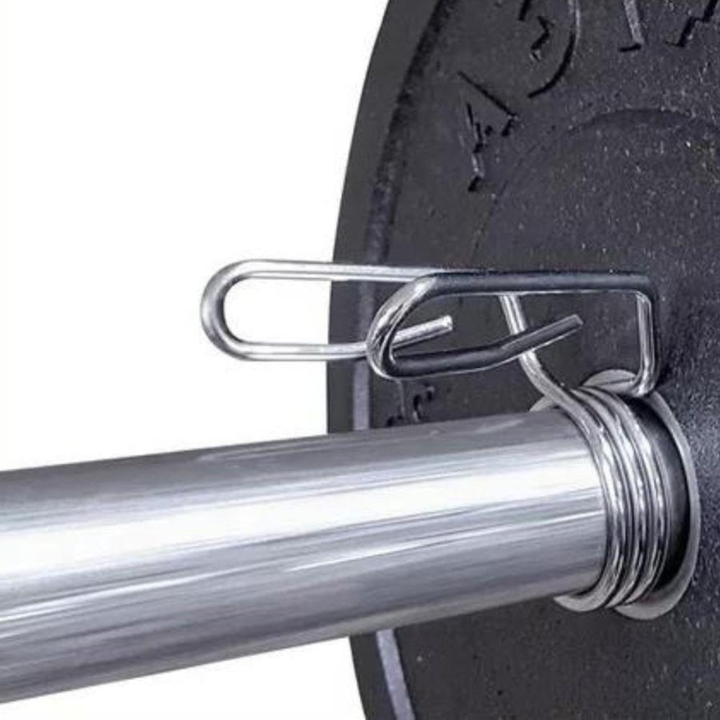 Imagem 2 do produto Presilha de Halter Barra Olímpica Pel-04Ch Pelegrin Mola Cromada