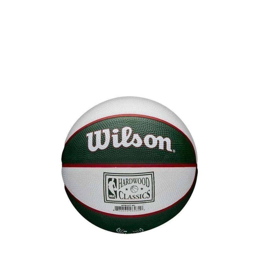 Imagem 2 do produto Mini Bola de Basquete Wilson Nba Retro Bucks