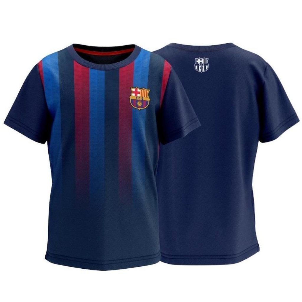 Imagem 2 do produto Camisa do Barcelona Stamina Listras Braziline - Infantil