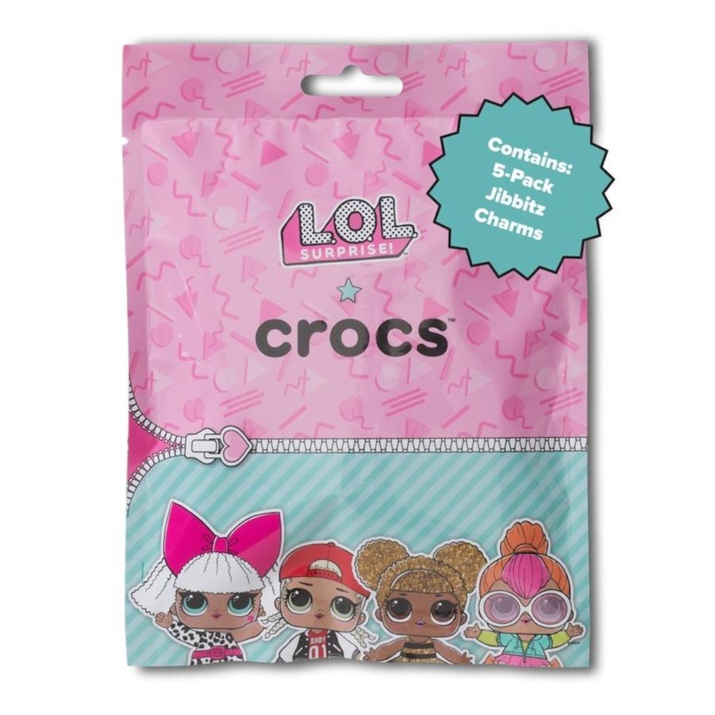 Imagem 2 do produto Kit Jibbitz Crocs L.O.L. Surprise Pack III com 5 Peças Sortidos