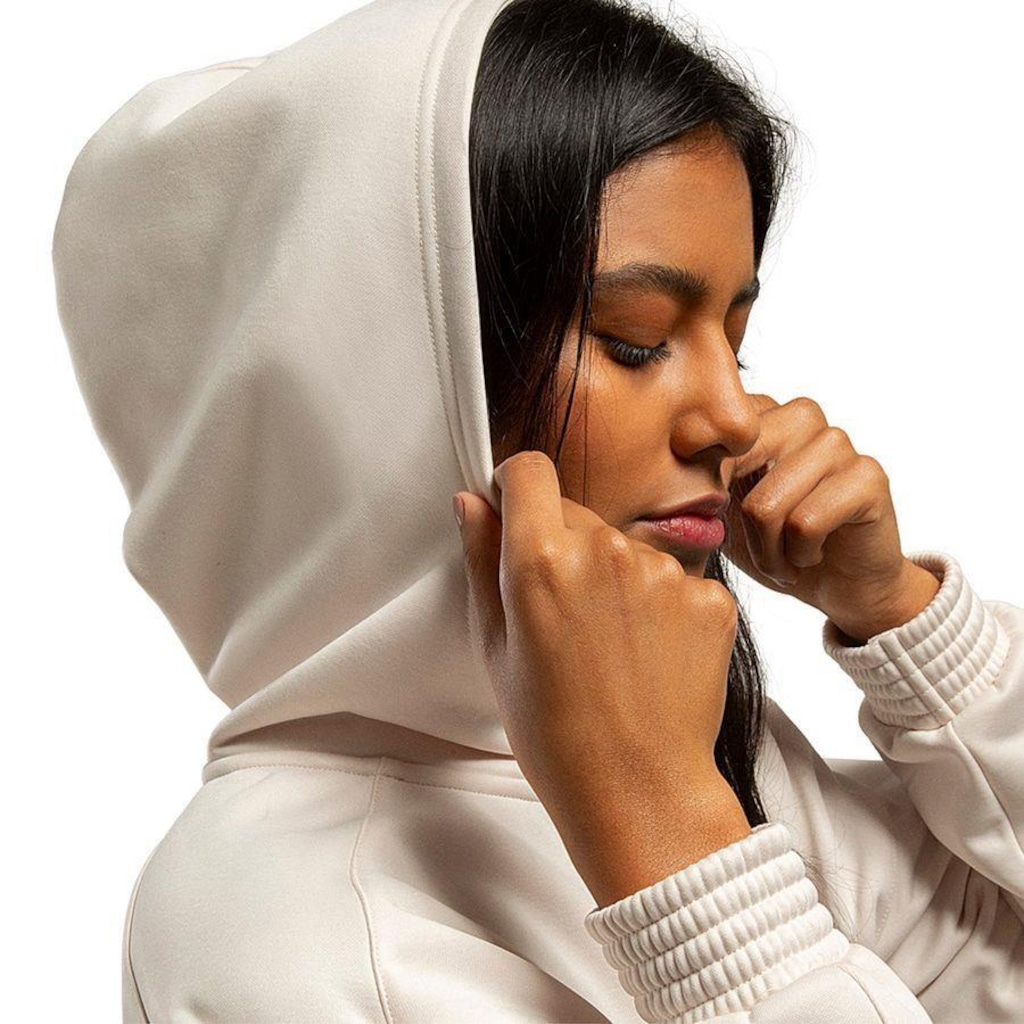 Imagem 4 do produto Blusão de Moletom Cropped com Capuz Olympikus - Feminino