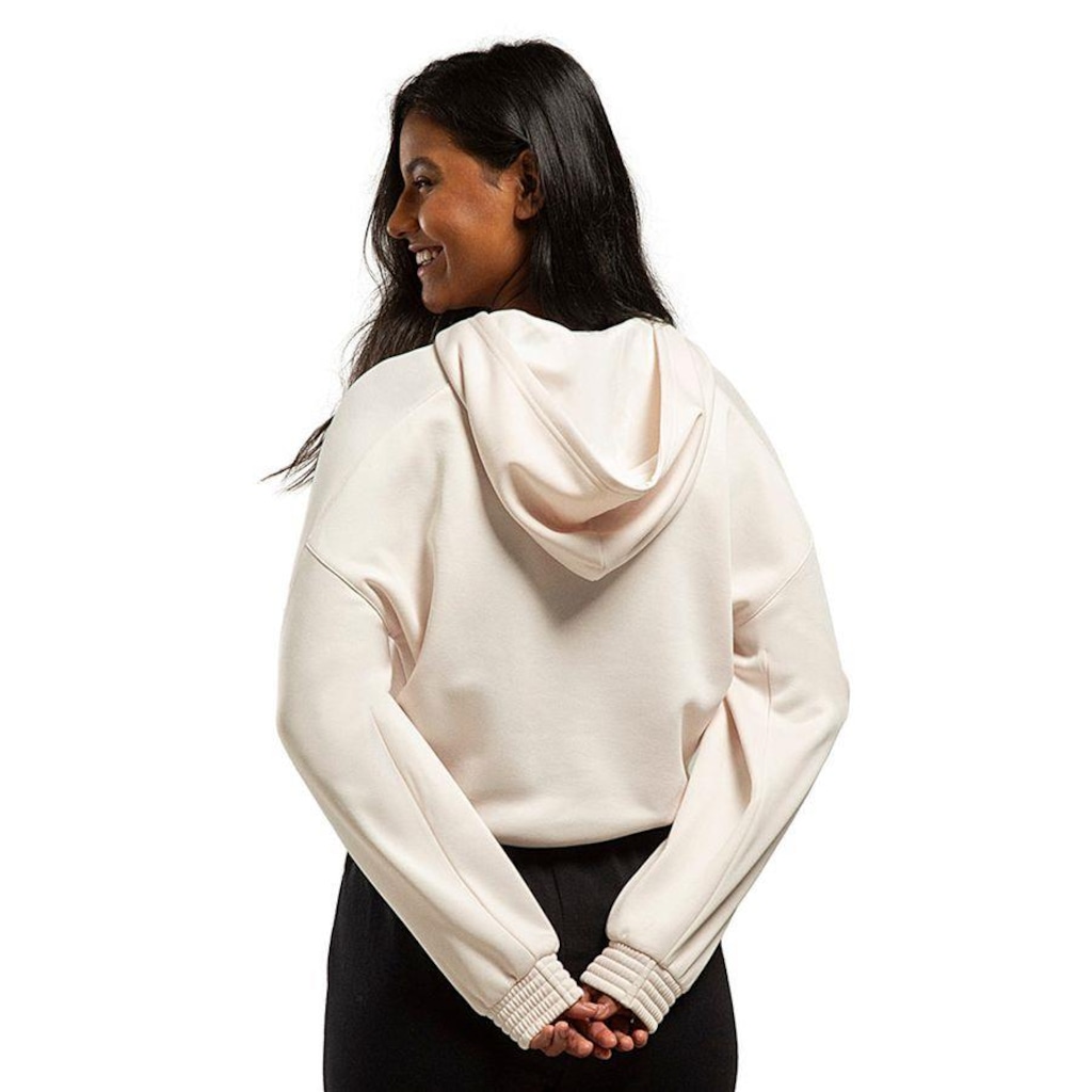 Imagem 5 do produto Blusão de Moletom Cropped com Capuz Olympikus - Feminino