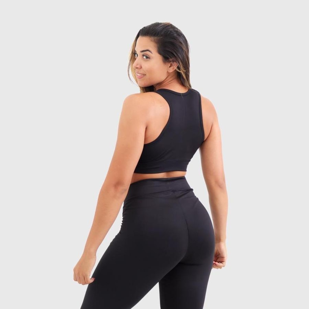 Imagem 3 do produto Top Feminino Suplex Poliester Tubular Gros Jet Air Fitness Ciclismo E Academia