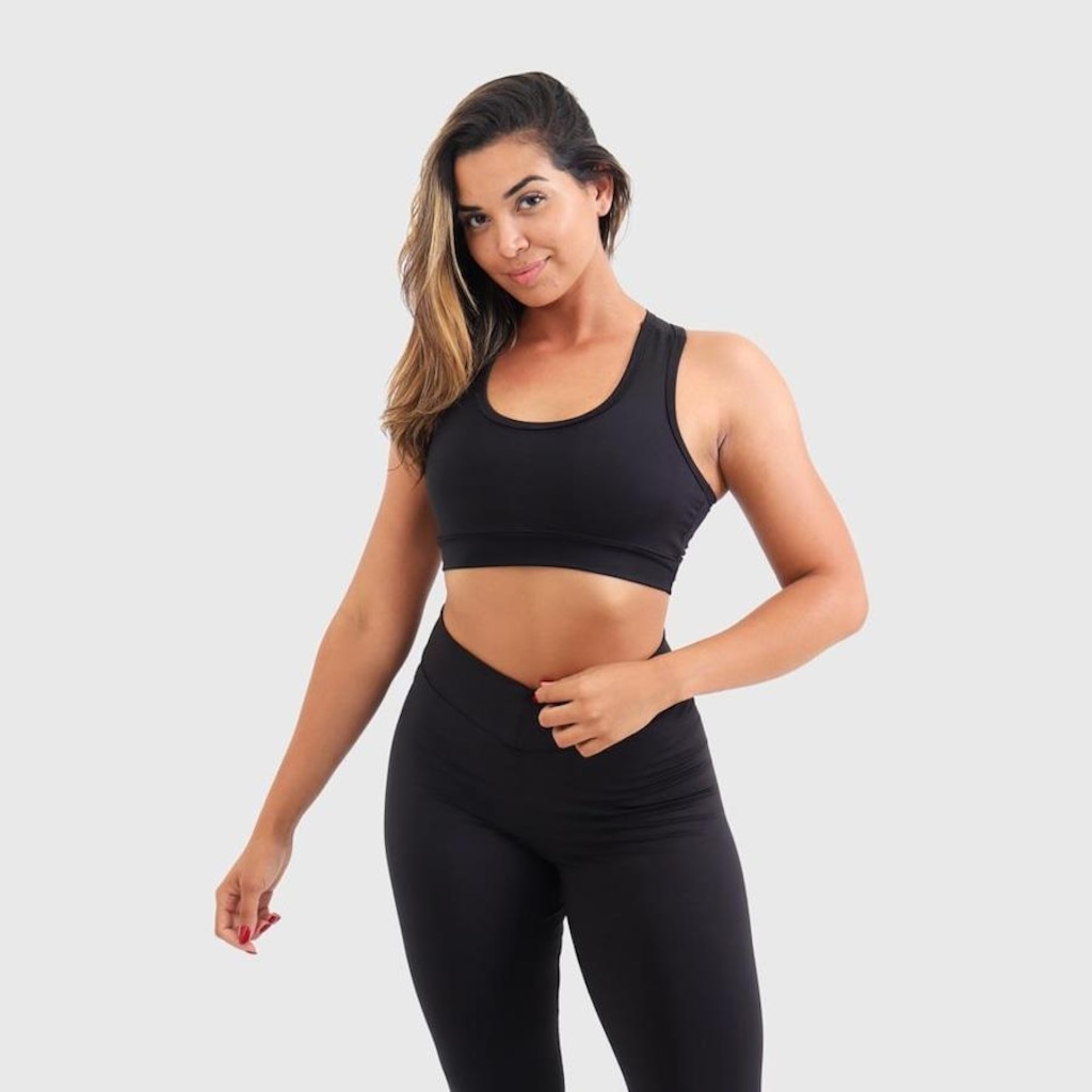 Imagem 4 do produto Top Feminino Suplex Poliester Tubular Gros Jet Air Fitness Ciclismo E Academia