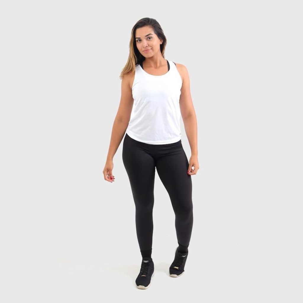Imagem 5 do produto Camiseta Regata New Fox Feminina Dry Fit Ciclismo Academia Fitness Alta Performance