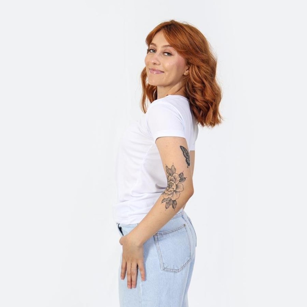 Imagem 2 do produto Camiseta Feminina Dry Fit Ciclismo Academia Fitness Melhor Absorção De Suor