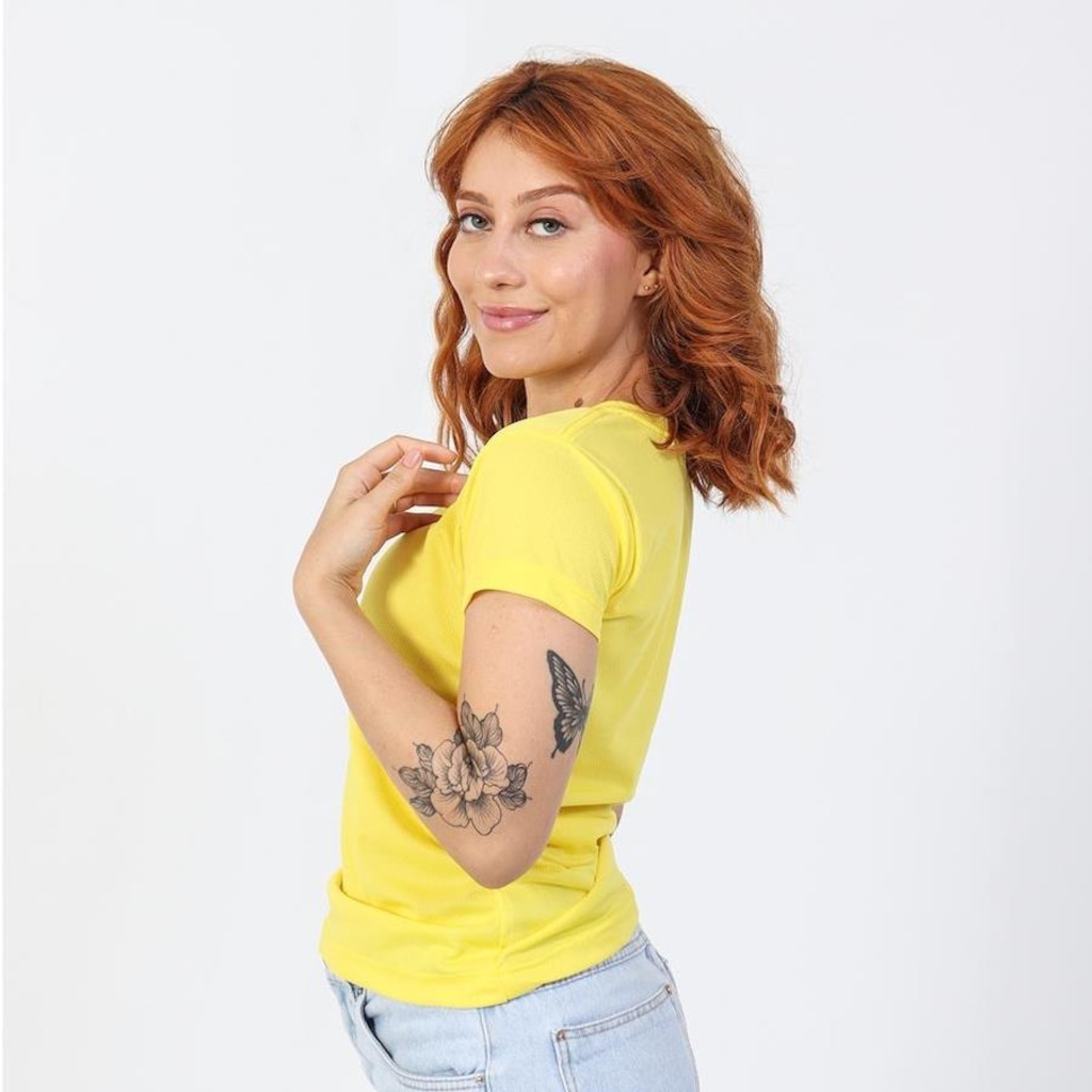 Imagem 2 do produto Camiseta Feminina Dry Fit Ciclismo Academia Fitness Melhor Absorção De Suor