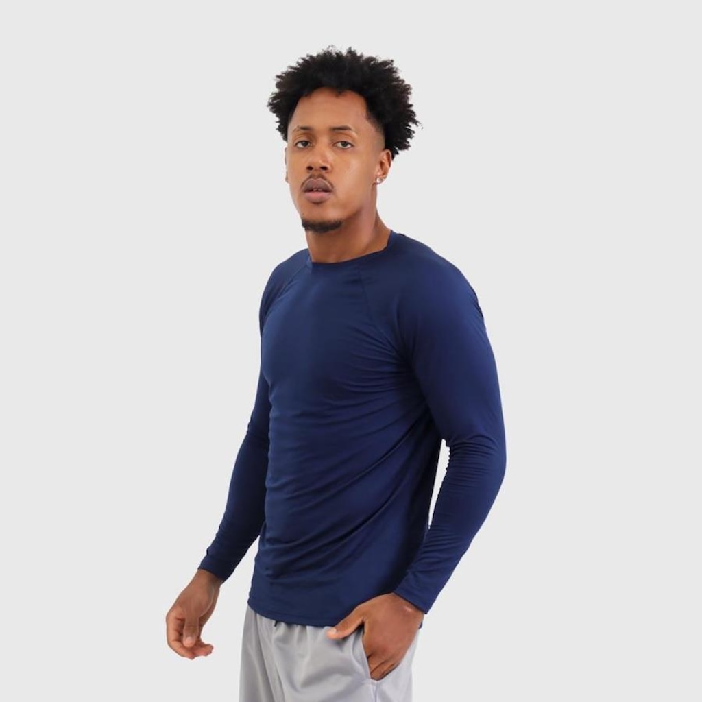 Imagem 2 do produto Camisa Masculina De Manga Longa Com Proteção Solar Uv Estilo Esportiva