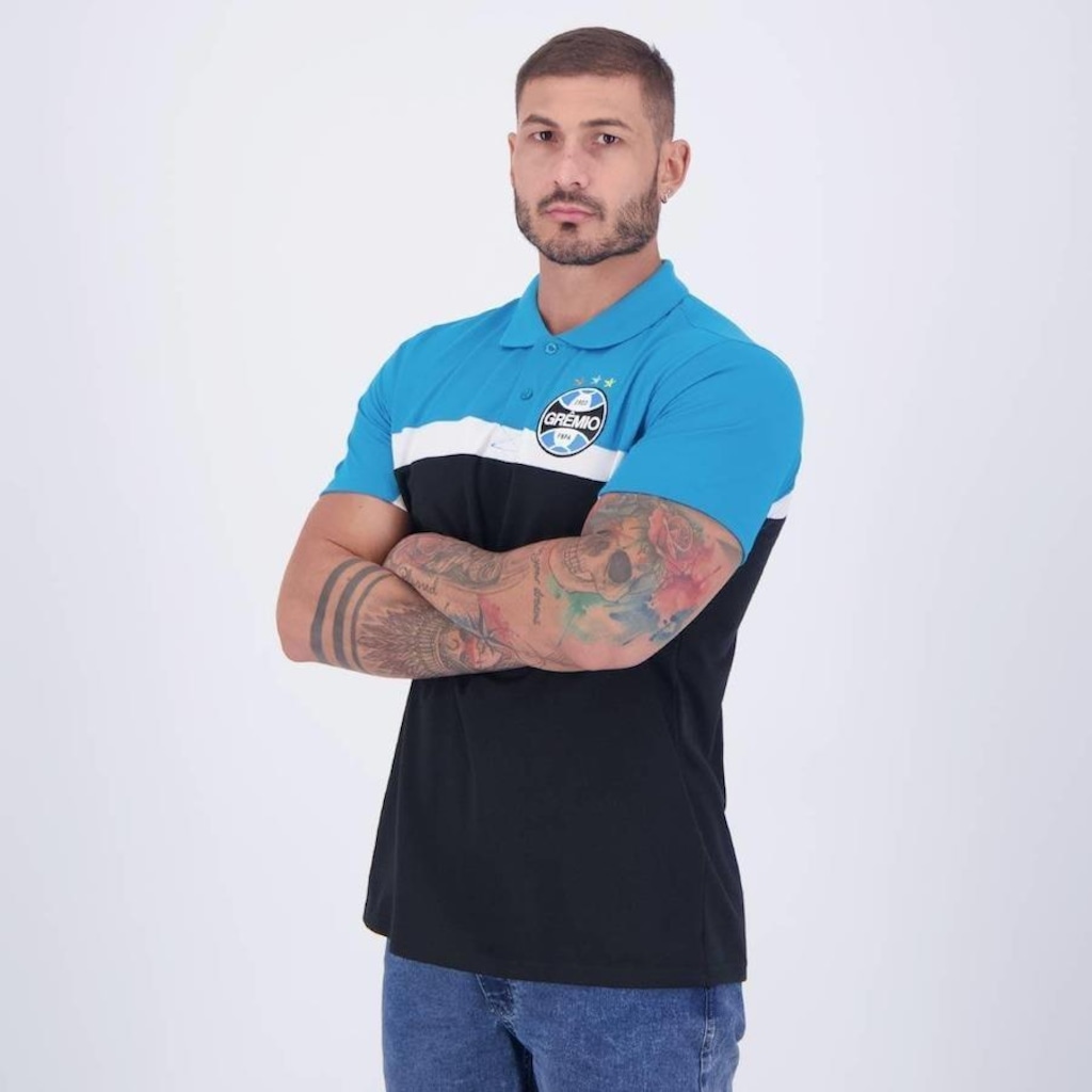 Imagem 3 do produto Camisa Polo do Grêmio Natural Cotton Cutts - Masculina