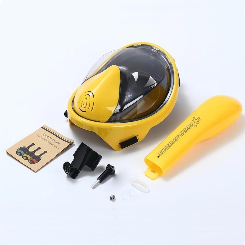 Imagem 2 do produto Mascara Subaquática de Mergulho Gold Sports Racer Full Face Com Snorkel - Adulto