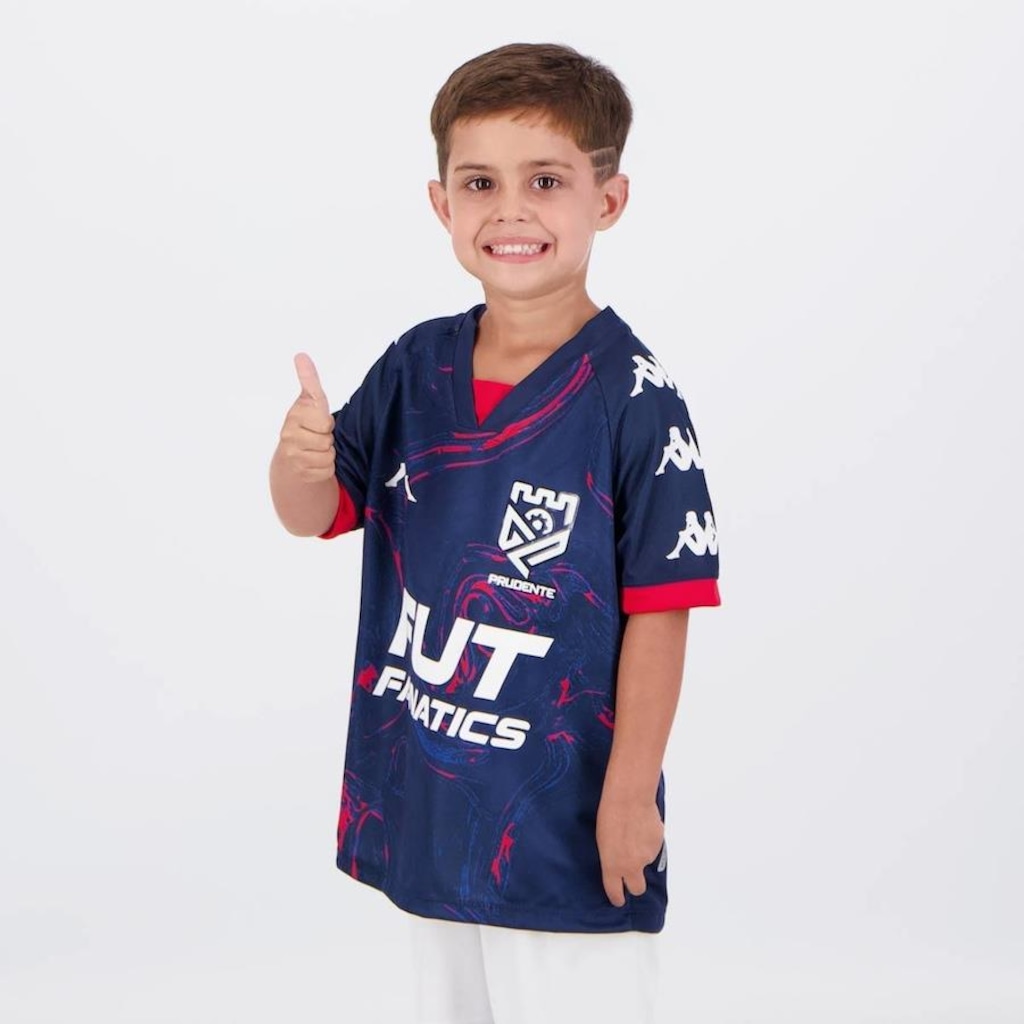 Imagem 3 do produto Camisa do Grêmio Prudente I 2024 11 Lukinha - Kappa - Infantil